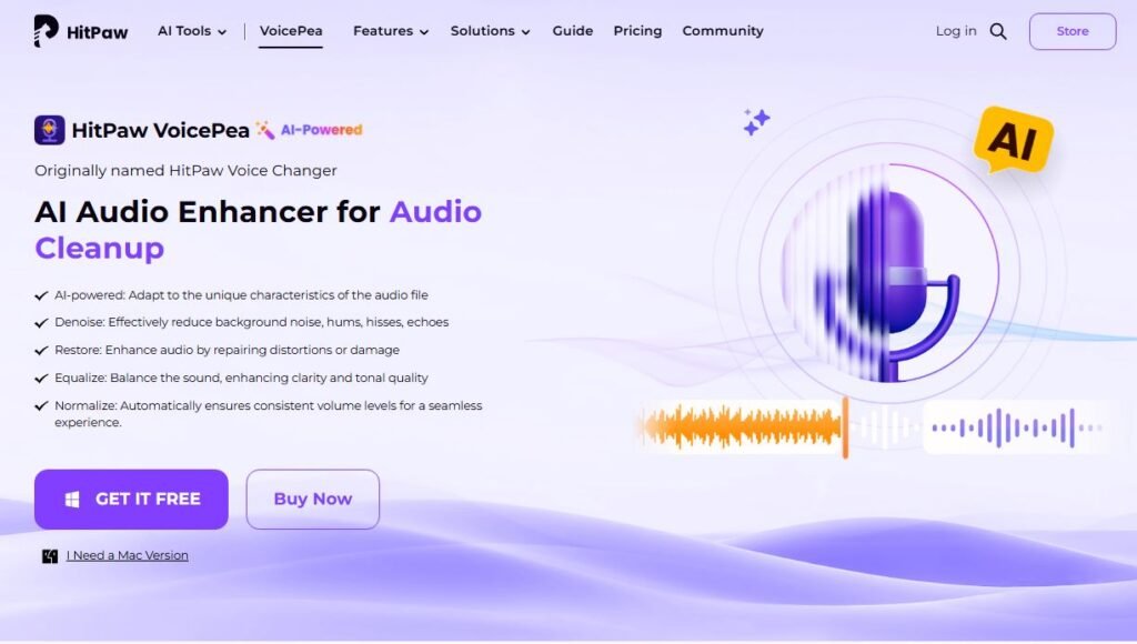 HitPaw AI Audio Enhancer