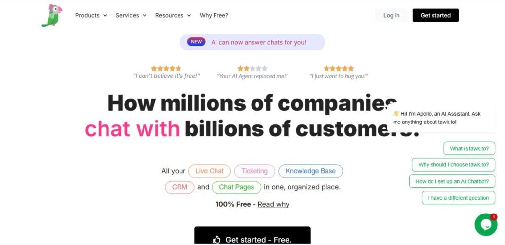 tawk.to Hire Chat Agents