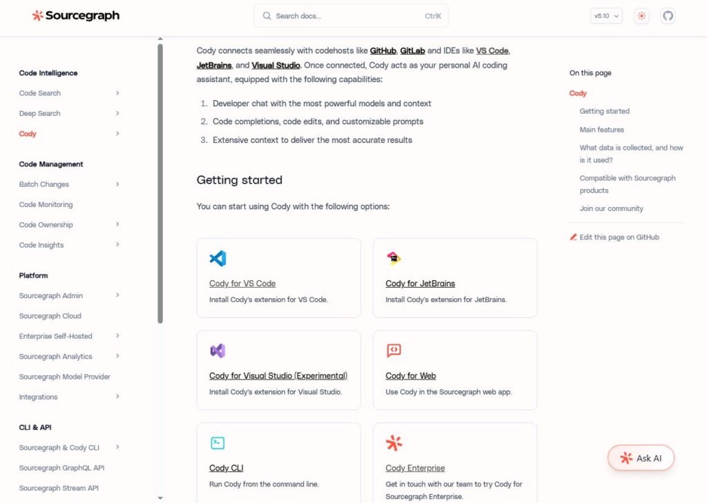 Cody is an AI Coding Tool