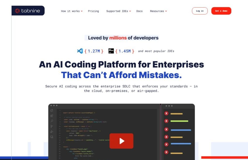 tabnine is an AI Coding Tool